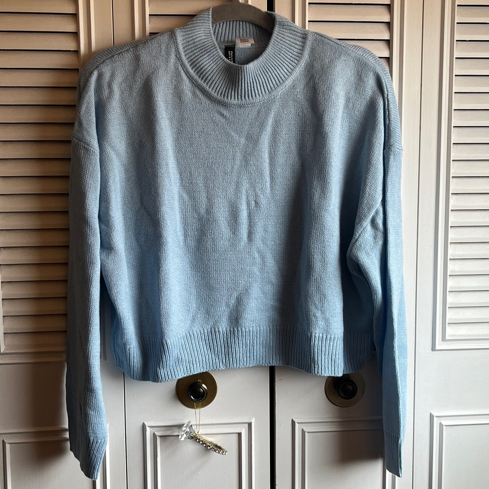 H&M Soft Blue Knit Sweater